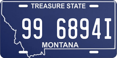 MT license plate 996894I