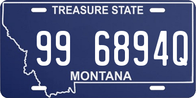 MT license plate 996894Q