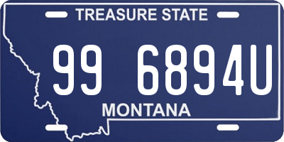 MT license plate 996894U