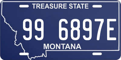 MT license plate 996897E