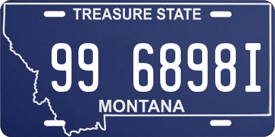 MT license plate 996898I