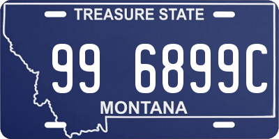 MT license plate 996899C