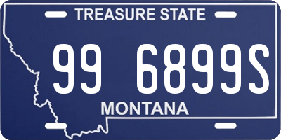 MT license plate 996899S