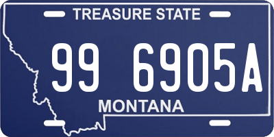 MT license plate 996905A