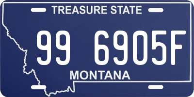 MT license plate 996905F