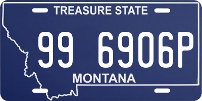 MT license plate 996906P