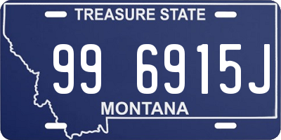 MT license plate 996915J