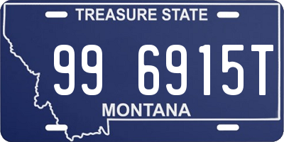 MT license plate 996915T