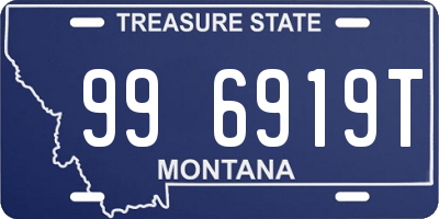 MT license plate 996919T