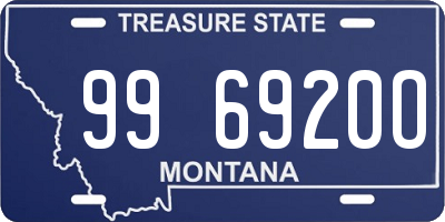 MT license plate 996920O