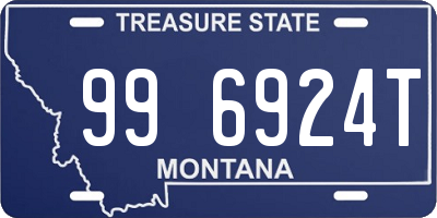 MT license plate 996924T