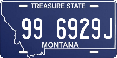 MT license plate 996929J