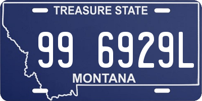 MT license plate 996929L