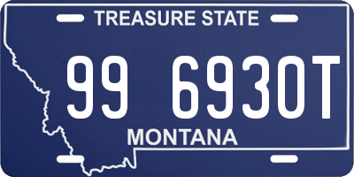 MT license plate 996930T