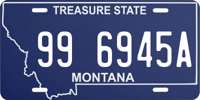 MT license plate 996945A