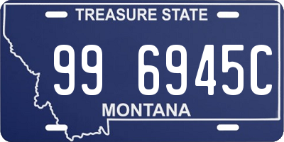 MT license plate 996945C