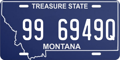 MT license plate 996949Q