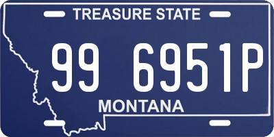 MT license plate 996951P