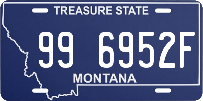 MT license plate 996952F