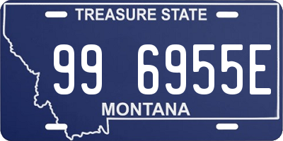 MT license plate 996955E