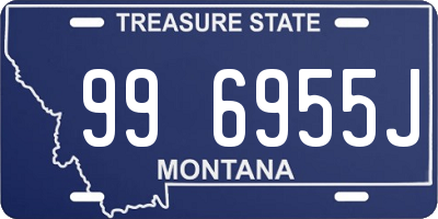 MT license plate 996955J