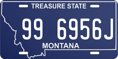 MT license plate 996956J