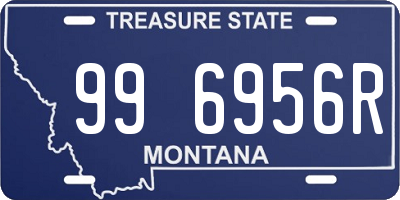 MT license plate 996956R