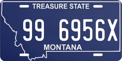 MT license plate 996956X