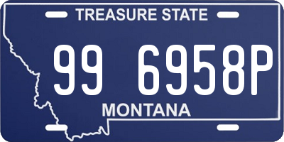 MT license plate 996958P