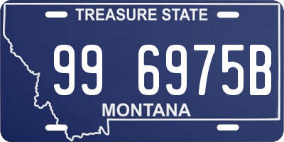 MT license plate 996975B