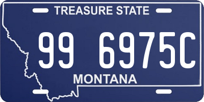 MT license plate 996975C