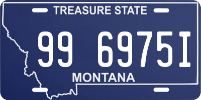 MT license plate 996975I