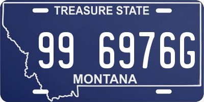 MT license plate 996976G