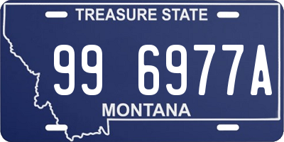 MT license plate 996977A