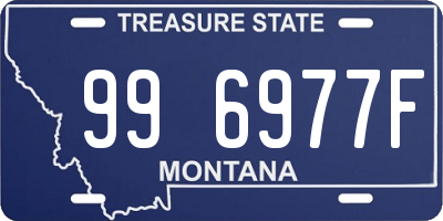 MT license plate 996977F