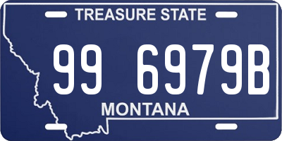 MT license plate 996979B