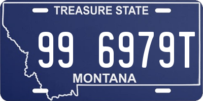 MT license plate 996979T