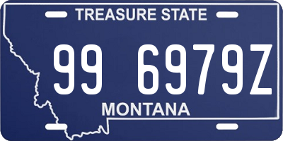 MT license plate 996979Z