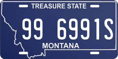 MT license plate 996991S