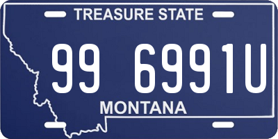 MT license plate 996991U