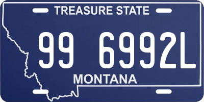 MT license plate 996992L