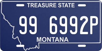 MT license plate 996992P