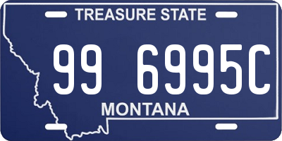 MT license plate 996995C