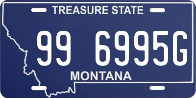 MT license plate 996995G