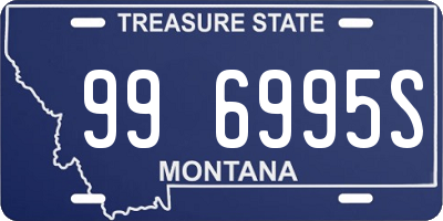 MT license plate 996995S