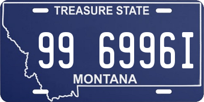 MT license plate 996996I