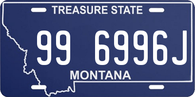 MT license plate 996996J