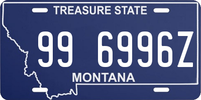 MT license plate 996996Z