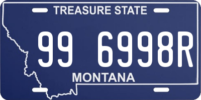 MT license plate 996998R