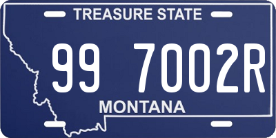 MT license plate 997002R